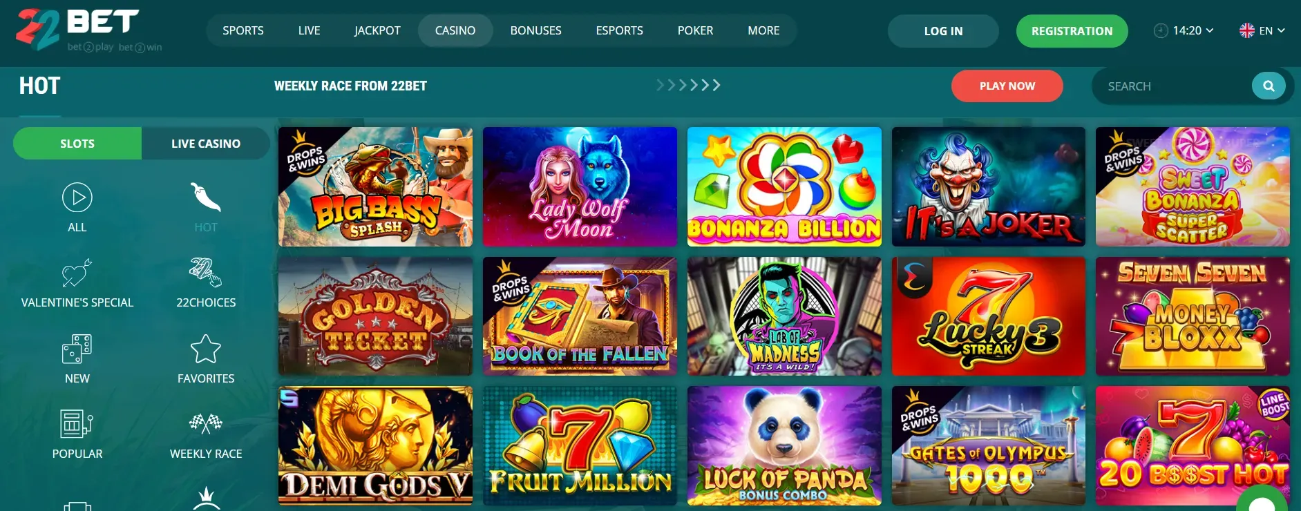 22bet Casino